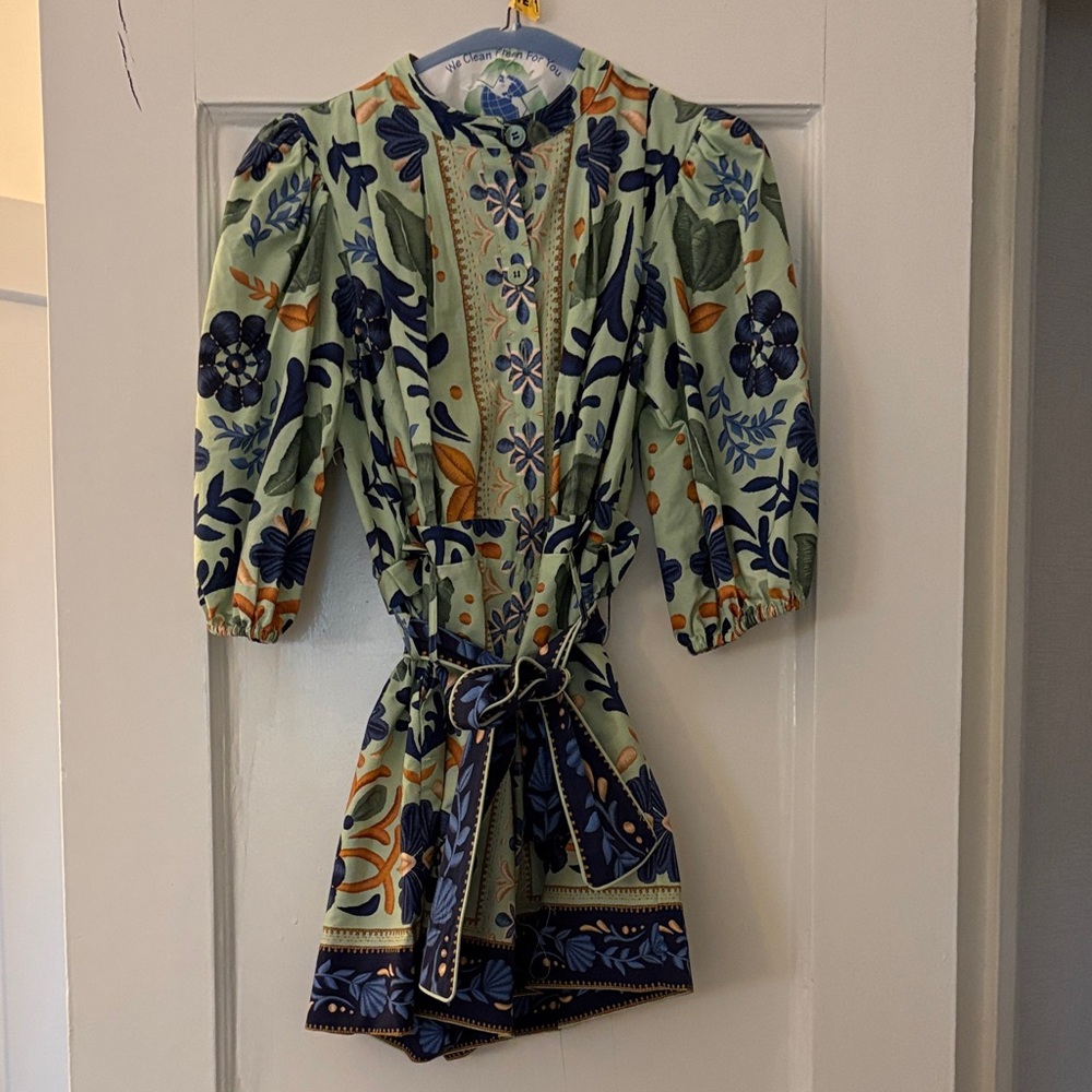 NWT Farm Rio Ocean Tapestry Romper size XS - Picture 2 of 3